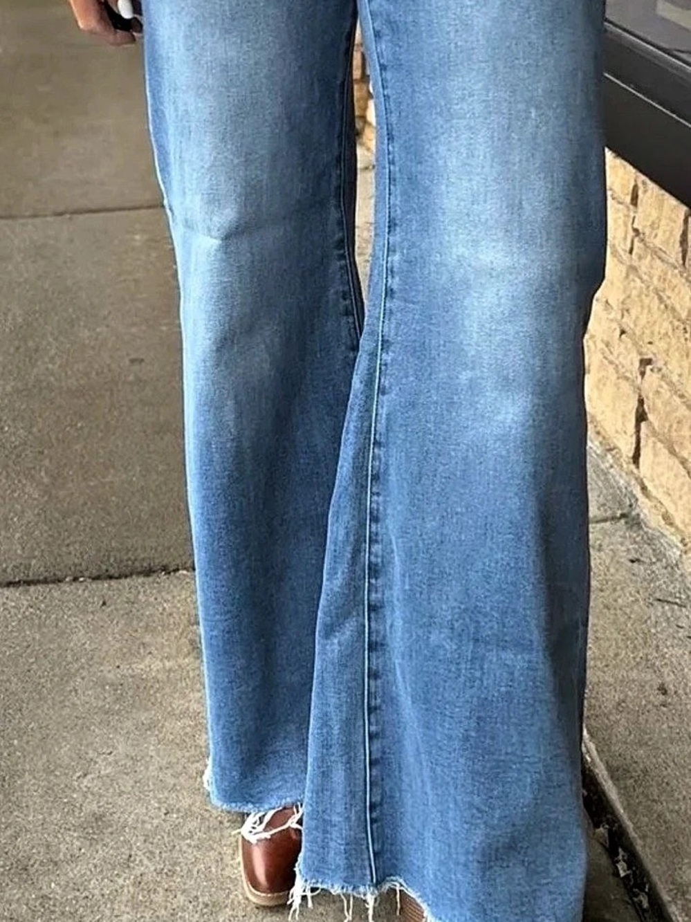 Risen Wait A Minute Wide Leg Jeans